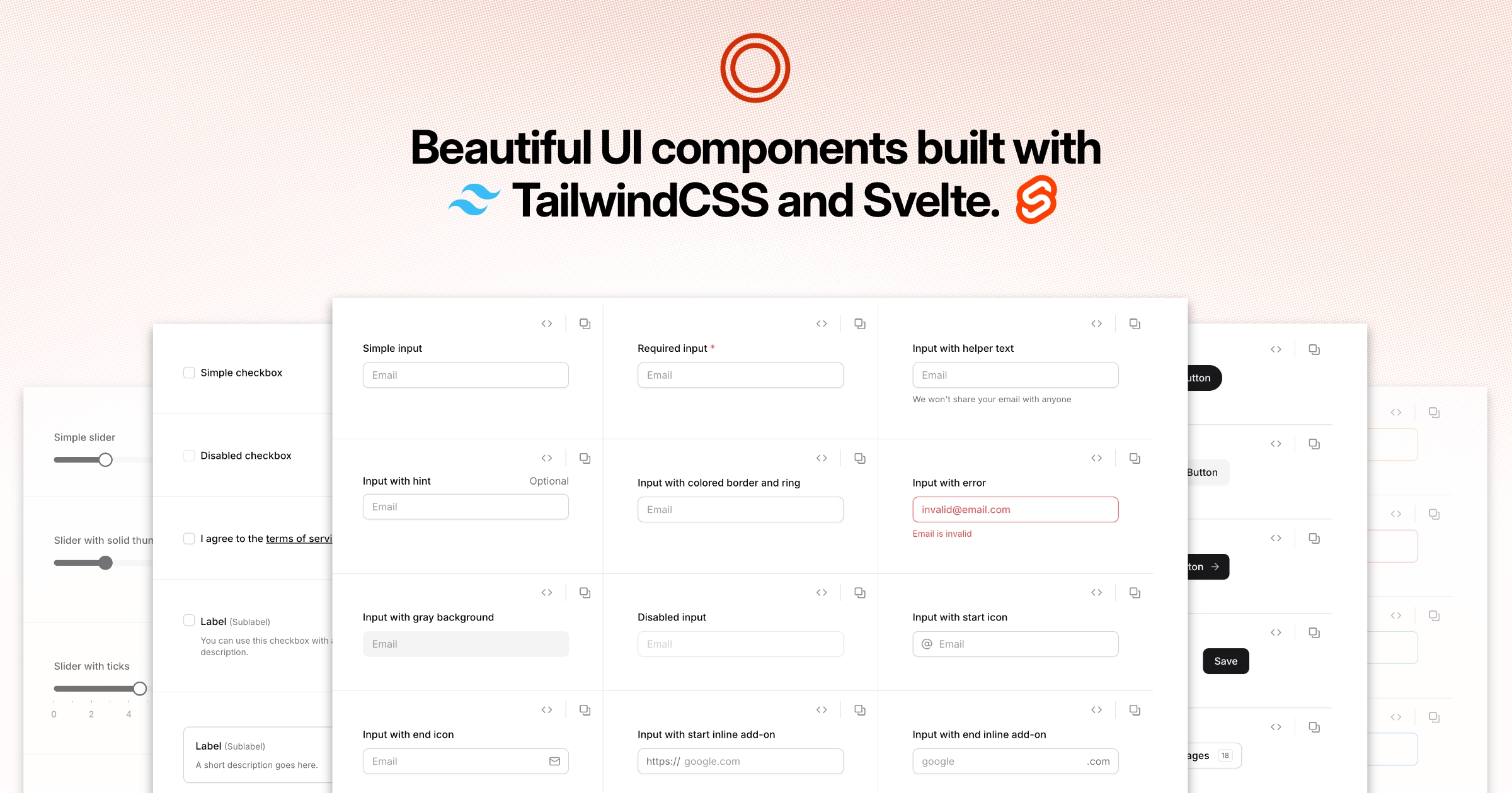 An extensive collection of copy-and-paste Svelte components for quickly building app UIs.